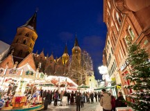 Photo courtesy of the City of Kaiserslautern
Christmas, New Year’s market
The Kaiserslautern Christmas market around Stiftskirche and on Schillerplatz is open through Wednesday and then continues Dec. 27 to 30. The U.S. Air Forces in Europe Band’s Wings of Dixie performs from 7:30 to 9 p.m. today at the stage on Schillerplatz. Saturday on Schillerplatz, the Heart Chor sings from 3 to 5 p.m. and the duet Nimm 2 performs from 6 to 9 p.m. Also on Saturday, American singer Klyive presents the most famous English Christmas songs from 6 to 9 p.m. in the yard of Stiftskirche. The Alphorn Qintett performs Christmas music from the Alps from 6 to 7 p.m. Sunday in the yard of Stiftskirche. Hubertus von Garnier presents soul and blues from 6 to 7:15 p.m. on Schillerplatz and 7:45 to 
9 p.m. near Stiftskirche Tuesday and Dec. 29. Rick Cheyenne performs Christmas rock ‘n’ roll from 6 to 7:15 p.m. on Schillerplatz and 7:45 to 9 p.m. near Stiftskirche Wednesday and Dec. 30. Children can bake Christmas cookies for free in the children’s bakery next to Stiftskirche from 11 a.m. to 5 p.m. Saturday, Monday, Tuesday and Wednesday, and 2 to 
6 p.m. Sunday. For details on the program, visit www.kaiserslautern.de.