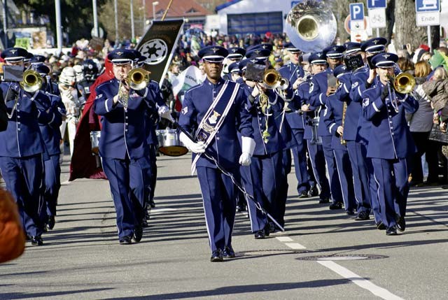 Courtesy photo The U.S. Air Forces in Europe Band is one of many music groups performing during the annual Fasching parade in Ramstein-Miesenbach, which takes place Feb. 8 this year.