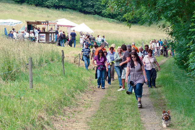 Courtesy photoDuring the “Old World Culinary Hike,” hikers enjoy the scenery on 5 1/2-kilometer route near Heimkirchen from 10 a.m. to 6 p.m. Sunday.