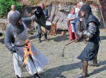 Courtesy photos
Knights present fights at Graenstein Castle near Merzalben today through Sunday.