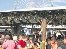 Courtesy photo
Visitors of the Wurstmarkt in Bad Duerkheim can enjoy regional wines in little wine stands. The wine fest runs from today through Tuesday and continues Sept. 16 to 19.