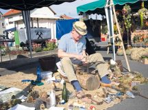 Courtesy photos
Crafters show off their skills during the farmers and arts and crafts market Sunday in Berglangenbach.