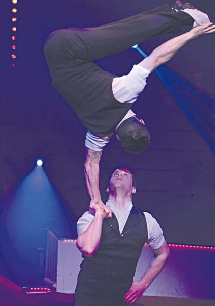 Courtesy photo Circus performs Acrobats, clowns and animals perform in a circus tent on the Messeplatz festgrounds in Kaiserslautern at 3:30 and  8 p.m. today to Sept. 18. Sunday performances are 11 a.m. and 3 p.m. Tickets range from €10 to €38. For tickets and details, visit www.circus-carl-busch.de or call 0177-2746896.