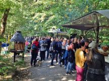 Courtesy photo
Participants of the beer hike leading from Landstuhl to Kindsbach can take breaks along the route and try food specialties including salmon from the Finnish kota grill Saturday and Sunday.