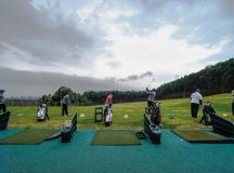 Airmen and Soldiers from the KMC warm up before the Army and Air Force Challenge Match golf tournament Sept. 18 at Rheinblick Golf Course in Wiesbaden, Germany. The annual tournament is open to service-affiliated members of the Air Force and Army.