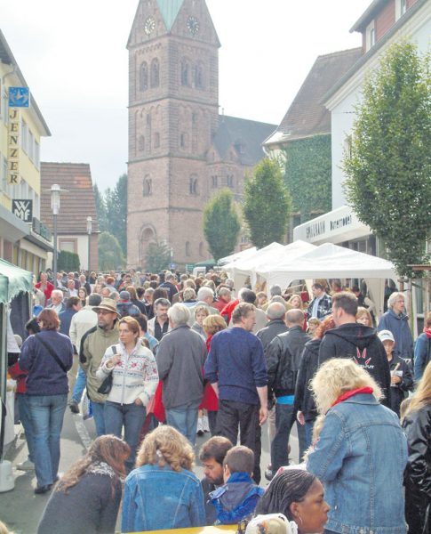 The center of Ramstein-Miesenbach is the stage for vendors luring visitors to experience their merchandise during Wendelinus market from 11 a.m. to 6 p.m. Saturday and Sunday.