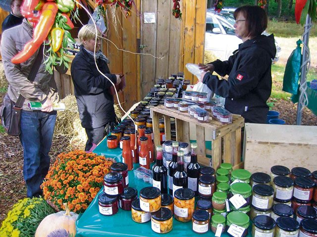 Courtesy photo Vendors sell a variety of regional natural products at the jelly market near the House of Sustainability Sunday in Trippstadt.