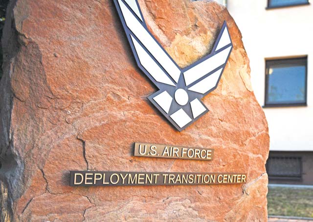 The U.S. Air Force Deployment Transition Center, part of the 86th Mission Support Group, helps Airmen returning from deployment prepare to transition into nondeployed life. Staff at the DTC take the Airmen through a four-day reintegration course before they continue traveling to their home base.