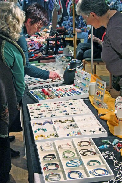 Visitors can admire and buy a variety of jewelry at the creative market Saturday and Sunday at Haus des Buergers in Ramstein-Miesenbach.