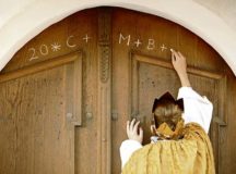 Courtesy photo
Children disguised as the three holy kings come to people’s doors from after Christmas through today. After singing, they leave a blessing above the door.