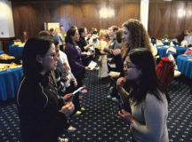 Photo by Airman 1st Class D. Blake Browning
KMC spouses interact during the 86th Airlift Wing's SpouseFit event Feb. 23 at the Ramstein Officers' Club. The two-day event featured various activities.