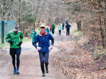 Courtesy photos
Participants of the Hinkelstein hiking marathon mainly run on forest paths passing fields and ponds. The hiking event is scheduled for March 26 and starts at Otterberg’s Stadthalle.