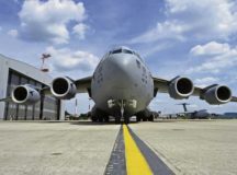 The 721st Air Mobility Operations Group used a C-17 Globemaster III for a mock-hijacking May 23 on the Ramstein flightline, during a Rapid Global Mobility Exercise. The wing aimed to improve the mission readiness of its Airmen through its Rapid Global Mobility Exercise.