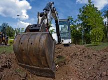 Airman 1st Class Kaden Blackstock, 786th Civil Engineer Squadron Civil Engineer Operations Heavy Repair Flight heavy equipment operator, uses an excavator to dig before laying a sidewalk Aug. 8 on Ramstein. There are a variety of ways to complete each of the 786th CES CEOHP base-maintenance tasks, such as removing the stump to build a sidewalk. Airmen use knowledge, experience and problem-solving to complete their tasks so that Ramstein’s pedestrians, vehicles and aircraft can travel safely.