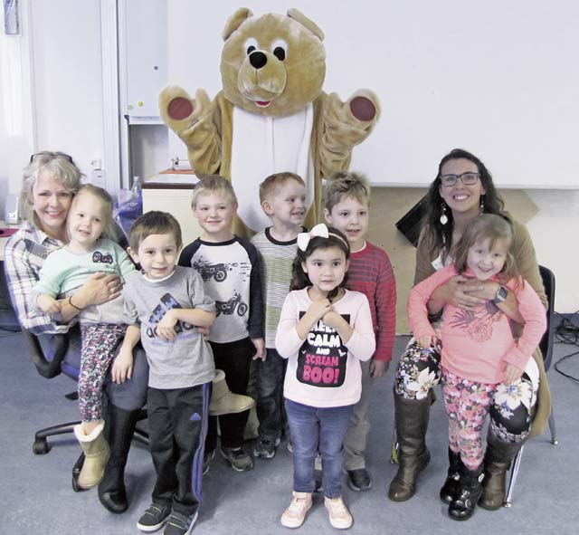 Scrubby Bear visits Landstuhl Elementary Middle School