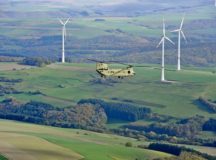 A U.S. Army CH-47 Chinook flies near Ramstein Air Base as part of Operation Atlantic Resolve, Oct. 25. Aviation rotations enhance deterrence capabilities, increase response ability in support of Operation Atlantic Resolve, and ensure the capability and readiness of U.S. forces, allowing for a faster response in the event of aggression by a regional adversary against NATO sovereign territory.