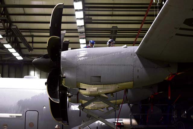 Wax on, wax off: 86th MXS cleans C-130J