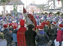 Santa Claus makes his appearance at 3 p.m. Saturday and Sunday at the Ramstein-Miesenbach Cinnamon and Waffles Market.