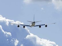 NASA’s DC-8 “Flying Laboratory” is on its way to Germany for a joint flight campaign to sample clouds, contrails or aircraft emissions.Photo by NASA
