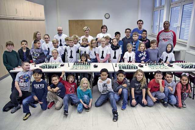Invitational chess tournament at Kaiserslautern Elementary
