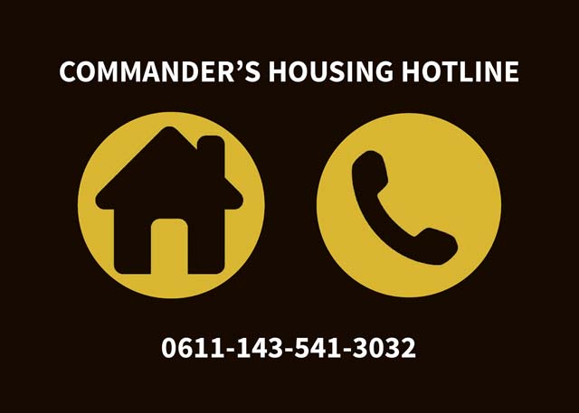 Commander’s hotline addresses post residents’ needs