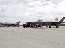 wo U.S. Air Force F-35A Lightning II aircraft, deployed from the 388th and 419th Fighter Wings, Hill Air Force Base, Utah, sit on a runway during Operation Rapid Forge on Powidz Air Base, Poland, July 16. This is the first time that U.S. Air Force F-35A Lightning II aircraft have landed in Poland. Rapid Forge is a U.S. Air Forces in Europe-led mission to enhance readiness and test the ability to function at locations other than the main air bases.