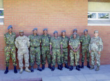 U.S. Air Force Kisling Noncommissioned Officer Academy instructors and Botswana air arm students pose for a photo as part of the African Military Education Program over the summer of 2019 in Botswana. Kisling NCOA is partnering with the Botswana air arm to help stand up their first NCOA by developing instructors and content for future use. Courtesy photo