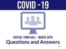 Leadership from the 86th Airlift Wing hosted a virtual town hall March 30, in an ongoing effort to address concerns associated with the coronavirus disease 2019, or COVID-19. This weekly installment of the virtual town hall was delivered via Facebook Live and Armed Forces Network – Kaiserslautern.