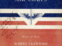 1st edition publication, autographed by the composer to Mrs. Mildred Yount, the chairwoman of the AAC song committee. courtesy photo