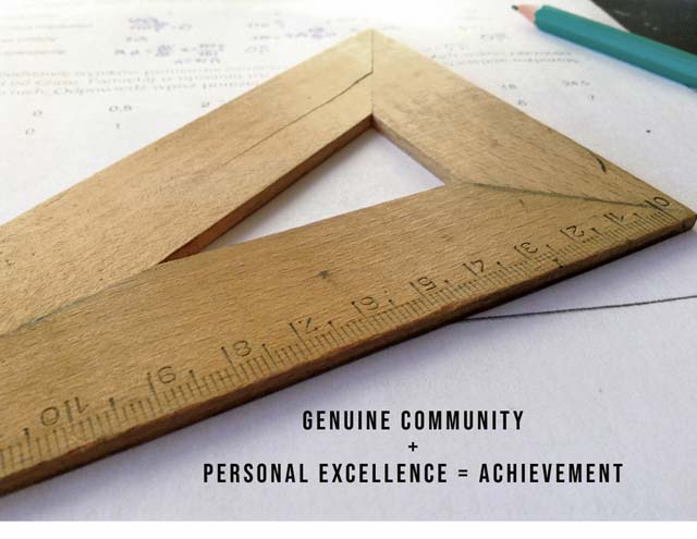 Commentary: Genuine community plus personal excellence equals achievement