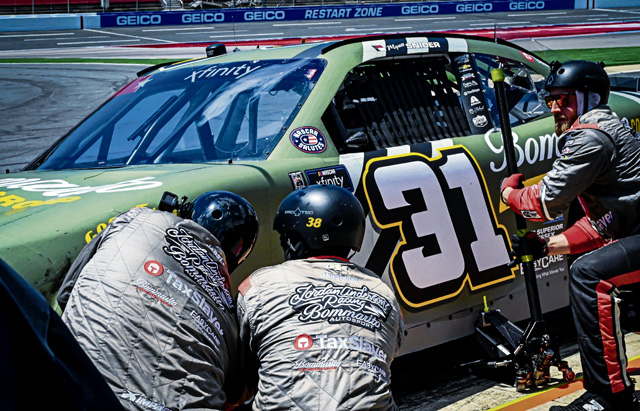 Airman creates patriotic paint scheme for NASCAR race car