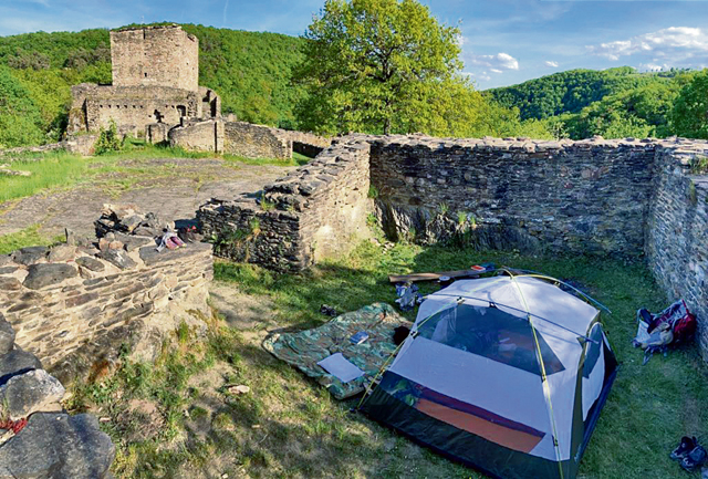 Camp in a Castle