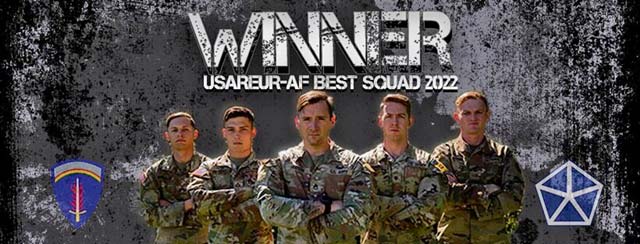 V Corps squad wins US Army Europe,  Africa Best Squad Competition 2022