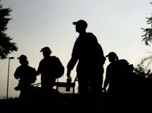 Military members participate in the 6th Annual Chief Master Sgt. of the Air Force Paul Airey Memorial Ruck at Ramstein Air Base, Sept. 1. More than 150 participants and 85 volunteers attended the event to honor Airey’s legacy.