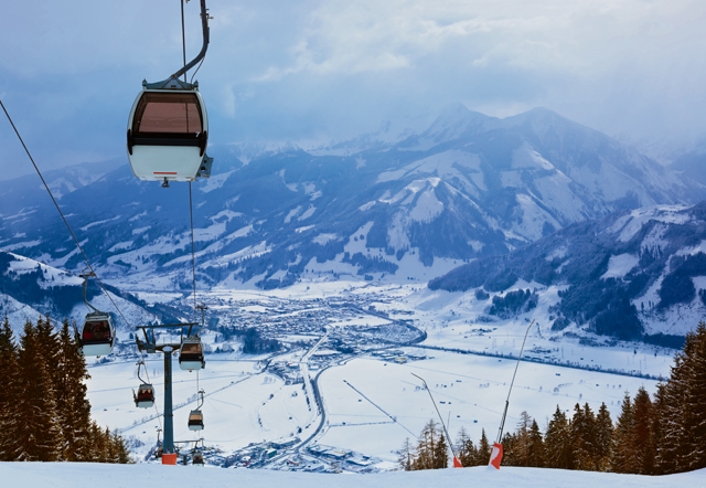 Winter in Austria: Zell am See-Kaprun