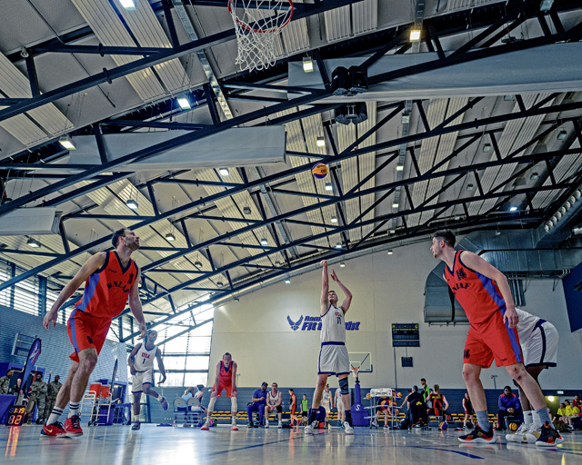 Ramstein hosts HQ AIRCOM basketball championship