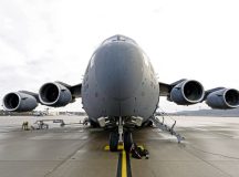 U.S. Air Force Staff Sgt. Tritobia Cash, 86th Logistic Readiness Squadron fuels distribution supervisor, prepares refueling support for a U.S. Air Force C-17 Globemaster III aircraft from Joint Base Charleston, South Carolina, at Ramstein Air Base, Germany, Jan. 31, 2024. The 86th LRS Fuels Management Flight is tasked with managing the fuels and billing of the Global Gateway, directly supporting and maintaining airpower for the U.S. and its allies across the European theater. (U.S. Air Force photo by Senior Airman Andrew Bertain)
