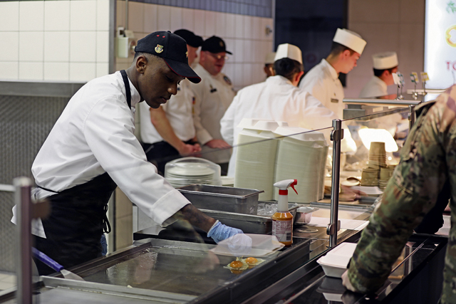 16th Sustainment Brigade is evaluated during Philip A. Connelly Award for Excellence in Food Service