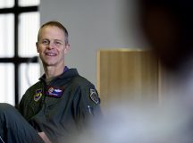 U.S. Air Force Maj. Gen. Derek France, Third Air Force commander, interacts with First Term Officer Course students, at Ramstein Air Base, Germany, Feb. 29, 2024. Officers attending the course come from a diverse number of units including but not limited to the 691st Cyberspace Operations Squadron, 1st Combat Communication Squadron, 1st Air Support Operations Squadron, and 24th Intelligence Squadron. (U.S. Air Force photo by Senior Airman Edgar Grimaldo)