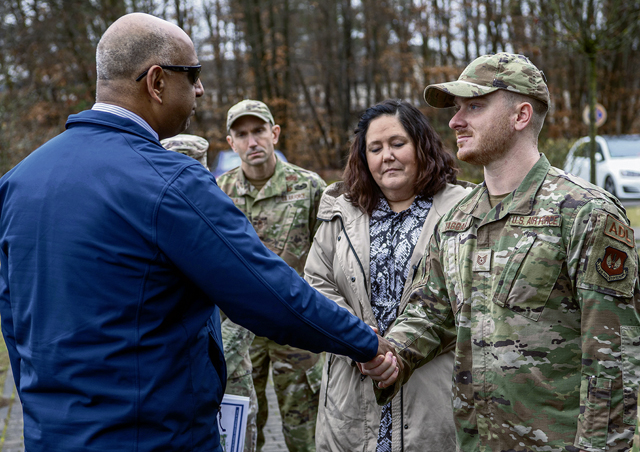 AF leaders survey quality of life at Ramstein AB