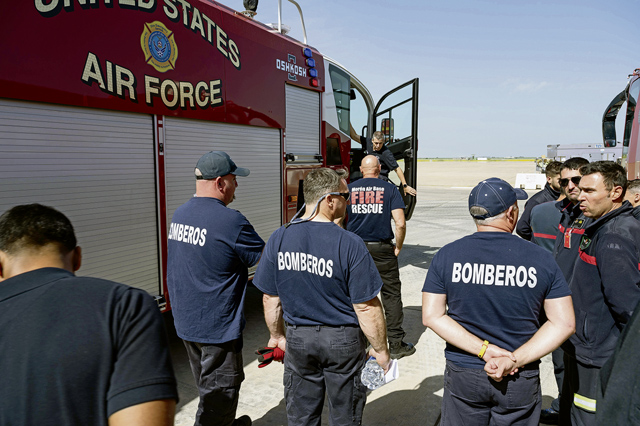 US, Spanish fire departments host equipment familiarization training