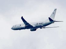 US-Navy P-8 Poseidon surveilled the area around the Danish straits. 
Archive Photo by NATO Allied Maritime Command