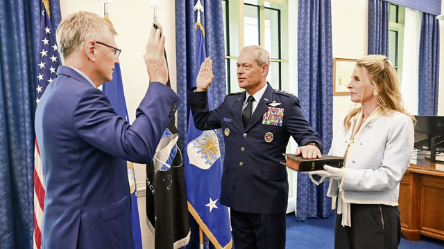 Gen. Kenneth Wilsbach sworn in as 24th Air Force Chief of Staff