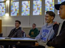 U.S. Airmen assigned to the 86th Maintenance Squadron sit in a leadership workshop at Ramstein Air Base, Oct. 27.