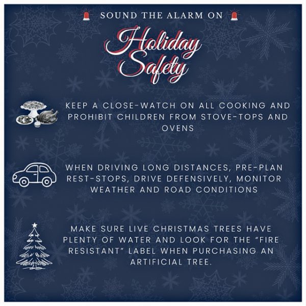 Sound the alarm on holiday safety