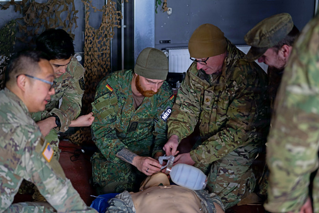 US Army Medical Department Activity – Bavaria conducts Tactical Combat Casualty Care Training with Bundeswehr Medics
