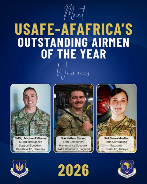 USAFE-AFAFRICA celebrates three outstanding Airmen of the Year winners