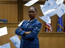 U.S. Air Force Airman 1st Class Mary-Alice Prosper, 86th Airlift Wing Judge Advocate military justice paralegal, poses for a portrait photo at Ramstein Air Base, Germany, Aug. 20, 2026. Prosper’s attention to detail, initiative and ability to operate as a paralegal, beyond the expectations of a junior Airman contributed to her selection as Airlifter of the Month. (U.S. Air Force photo by Airman 1st Class Paden Lancaster)