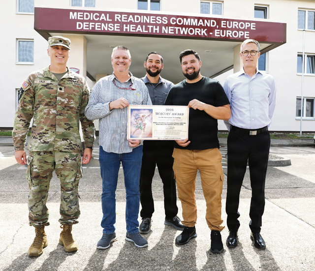 Medical Readiness Command, Europe G-6 Information Technology Team wins 2026 MEDCOM Mercury Award for HIT Team of the Year