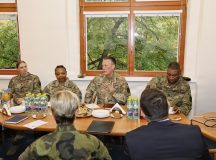 PRAGUE, Czech Republic – U.S. Army Col. Charles Douglas, deputy commanding officer, Landstuhl Regional Medical Center addresses representatives from the Military University Hospital Prague or UVN, during a bilateral professional engagement focused on trauma systems, surgical care and long-term medical collaboration between the United States and Czech Republic, Sept. 23-25, in Prague. Organized by LRMC’s Global Health Engagement team, the visit included discussions on strengthening interoperability, sharing best practices, and identifying opportunities for future cooperative training. The engagement supports continued collaboration between U.S. and Czech military medical professionals to enhance readiness and improve patient care across allied medical communities.